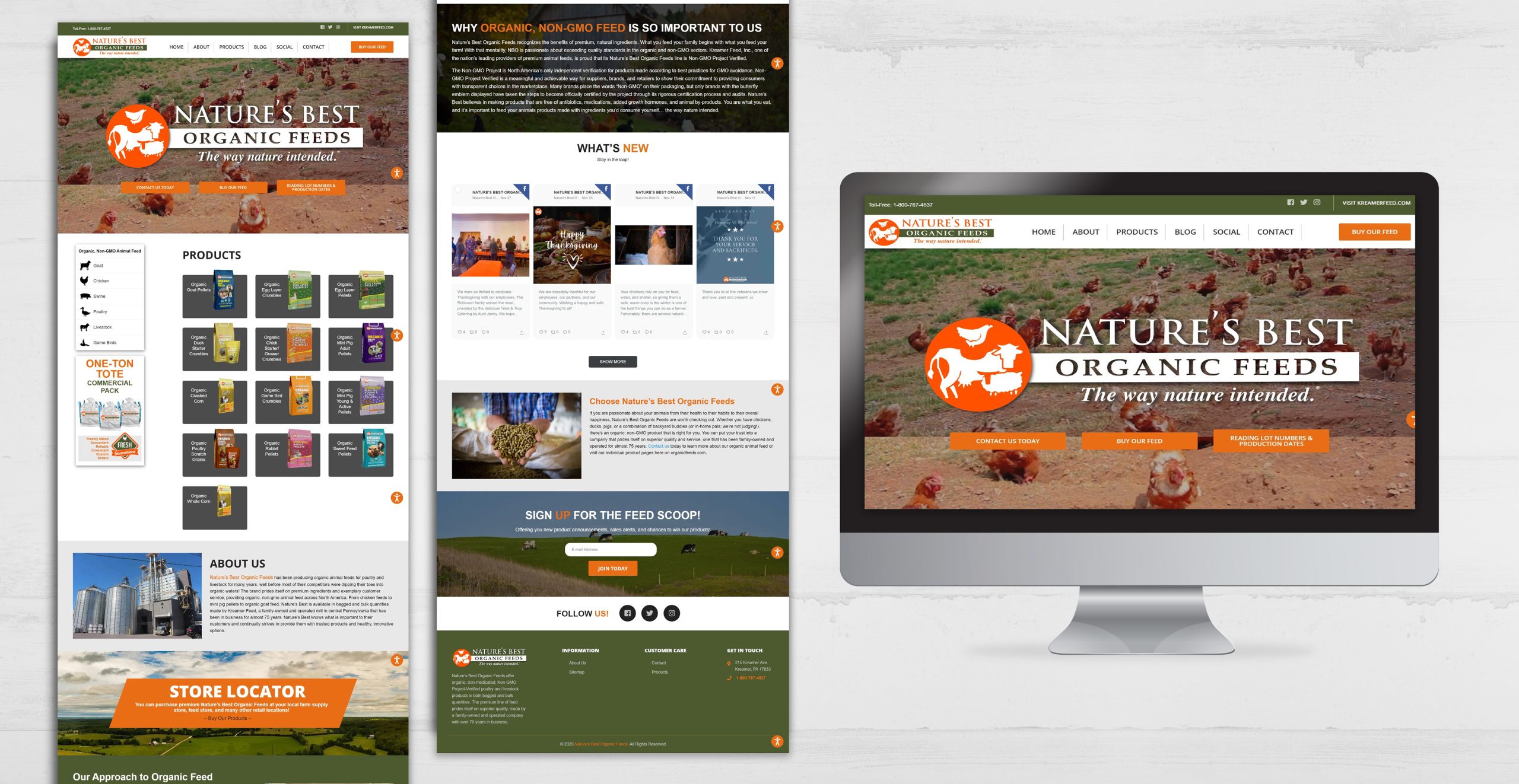 Nature's Best Organic Feeds Webpage