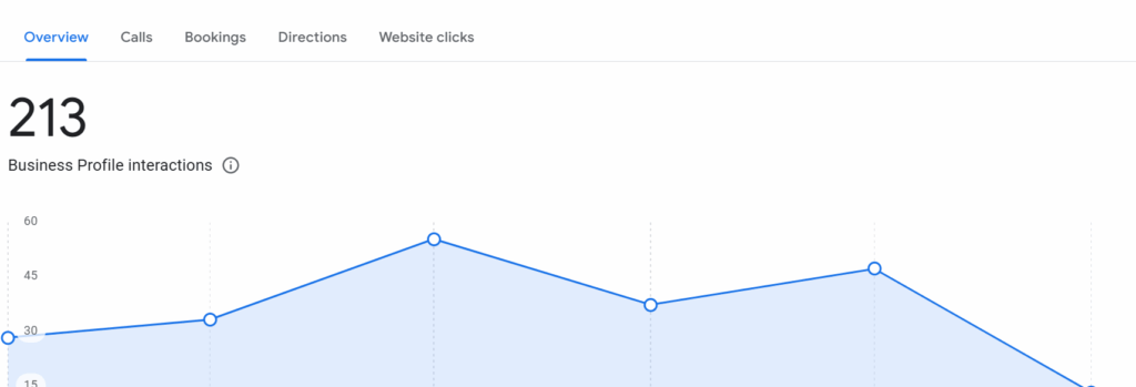 Google Business Profile Performance Overview